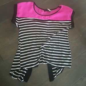 Pink/White/Black Shirt